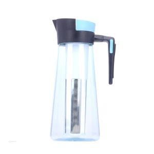 Jarro de água de plástico 1000ml com infusor de chá de aço inoxidável