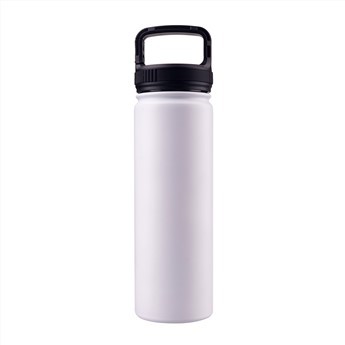 Garrafa de vácuo esportiva externa de aço inoxidável com parede dupla de 22 oz