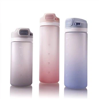 Garrafa de plástico de plástico de troca de cor GRÁTIS de 550ml BPA