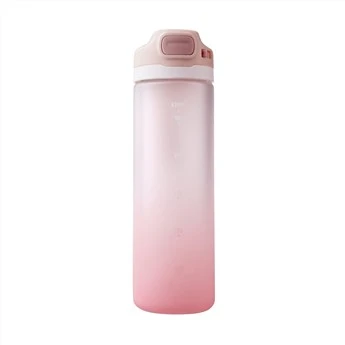 Garrafa de água Tritan 630ml com pintura em spray gradiente