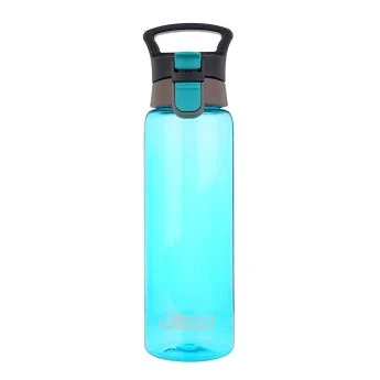 Garrafa de água 800ml azul com tampa do salto